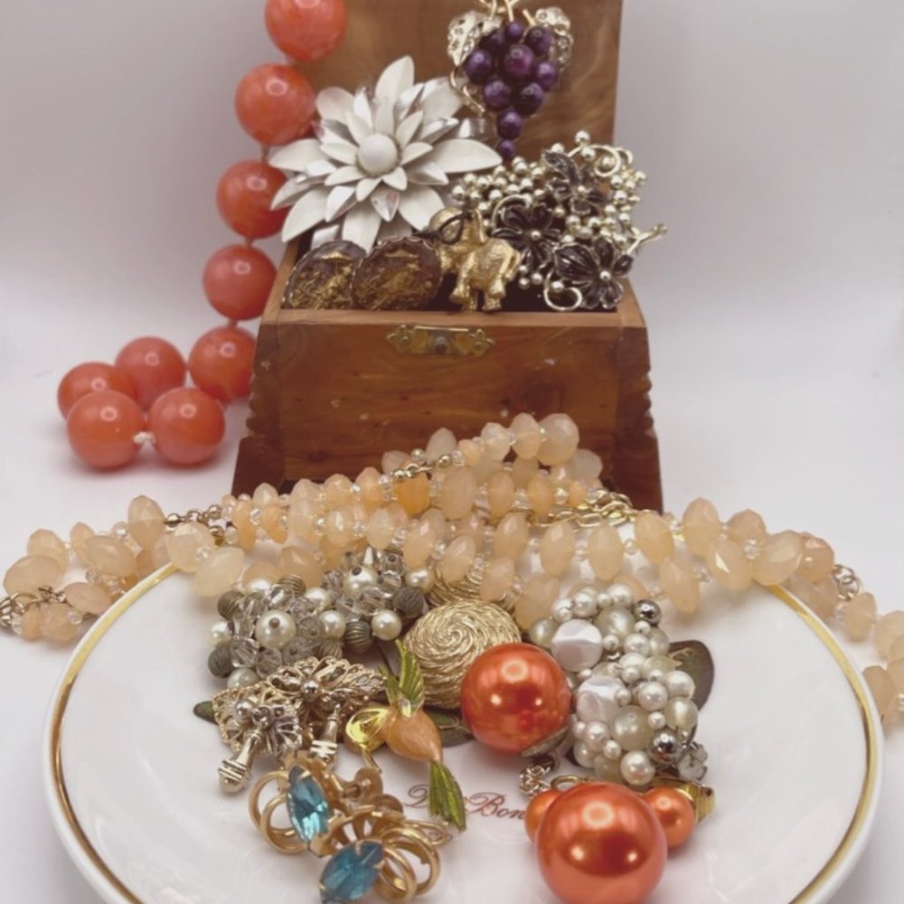 Vintage Costume Jewelry Lot - Bright and Fun